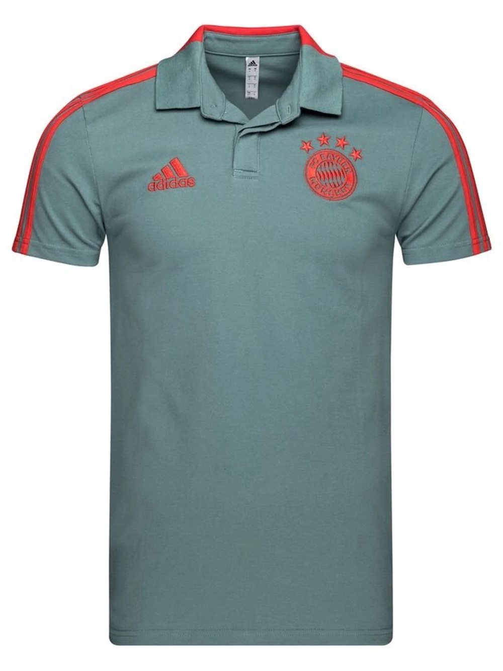 FC Bayern Munchen 2017-18 Cotton Polo Raw Green Telekom Qatar Size S NWT